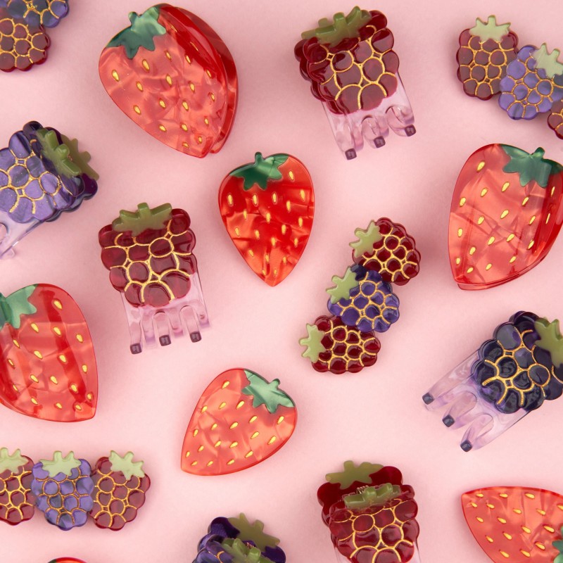 Barrette - coucou suzette - fruits rouges