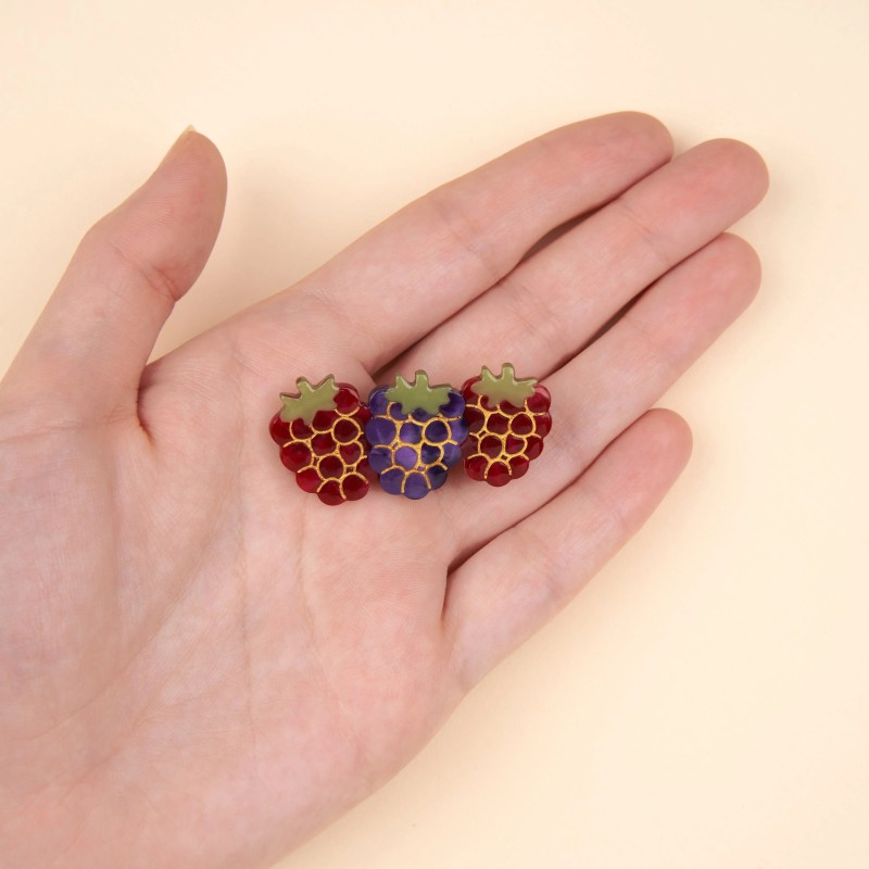 Barrette - coucou suzette - fruits rouges