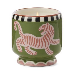 Bougie - gh - Adopo - Tiger ceramic candle - black cedar and fig