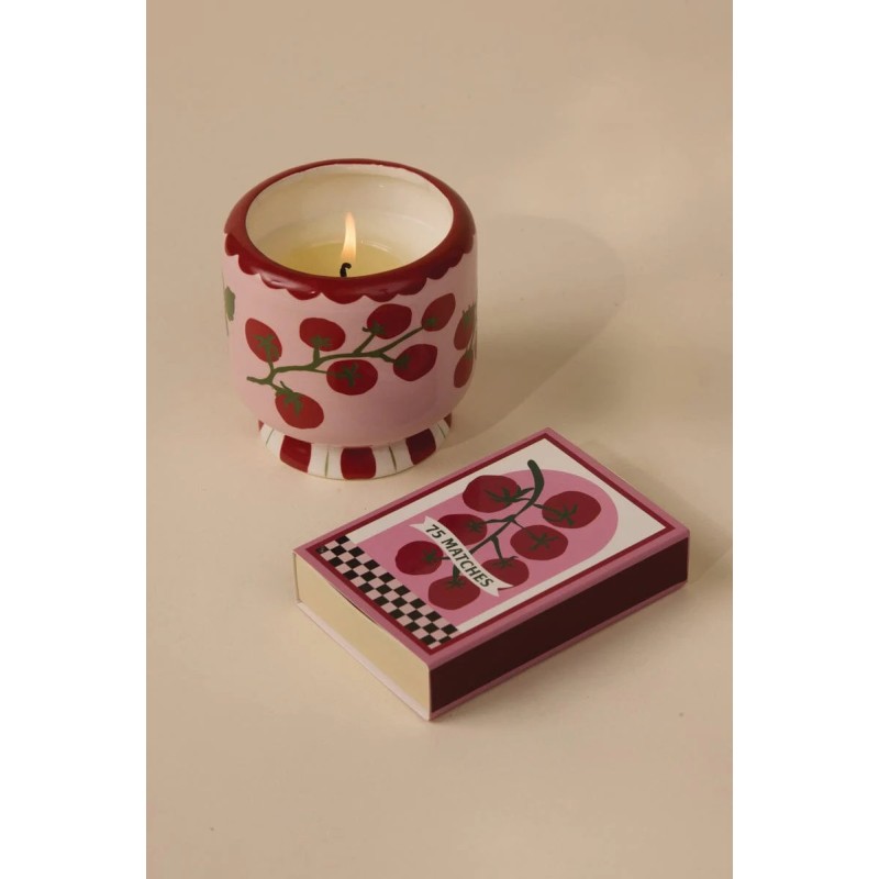 Bougie - gh - Adopo - tomato vine ceramic candle -heirloom tomato