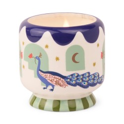 Bougie - gh - Adopo - Peacock ceramic candle- misted lime