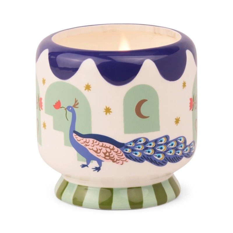 Bougie - gh - Adopo - Peacock ceramic candle- misted lime