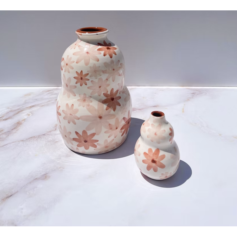 Vase mini - casa cubista - margarida gourd - terracota