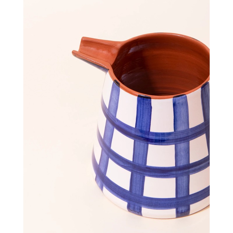 Carafe 2 l - casa cubista - grid pitcher - blue