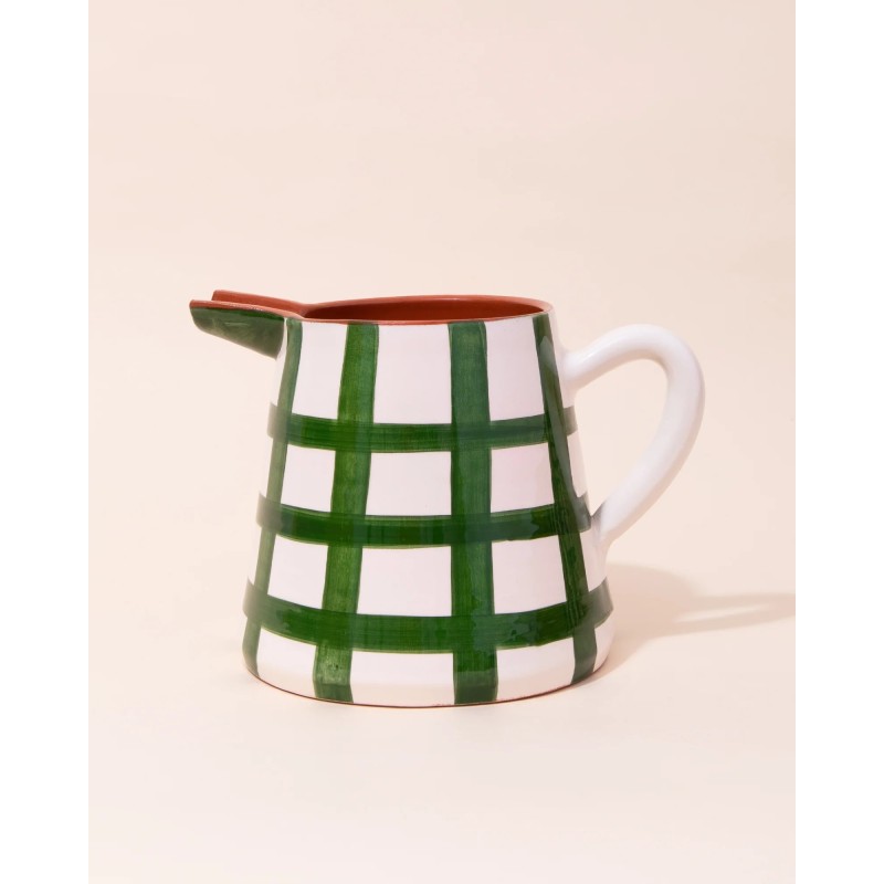 Carafe 2 l - casa cubista - grid pitcher - dark green
