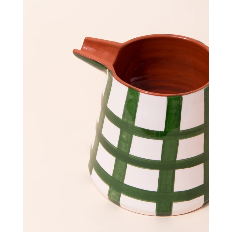Carafe 2 l - casa cubista - grid pitcher - dark green