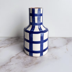 Vase mini - casa cubista - grid garafe - blue