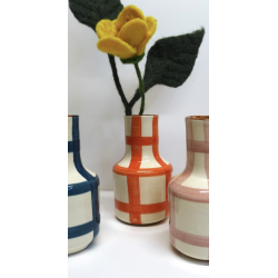 Vase mini - casa cubista - grid garafe - red