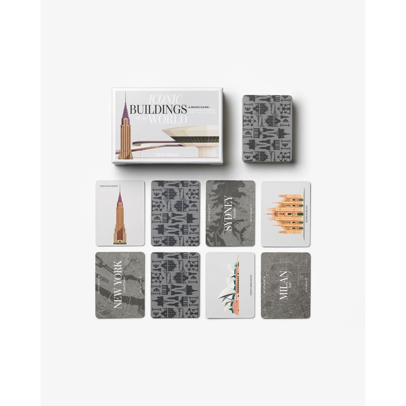Jeu de memoire - printworks - memo game - iconic building