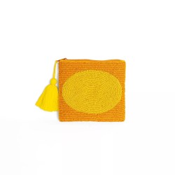 Pochette perles medium - helio - earth