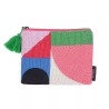 Pochette perles large - helio - geometrique