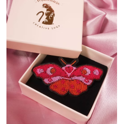Broche - malicieuse - papillon amour