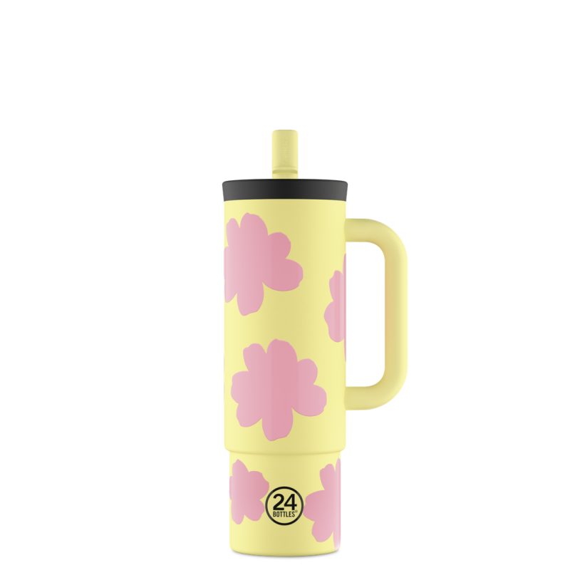 Thermos gobelet 800 ml - 24bottles - Straw cup daydreaming yellow