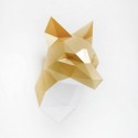 Trophée origami papier - assembli - renard