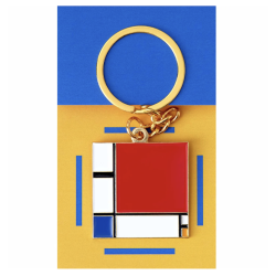 Porte clé - Pinpinpin -  Composition with red, blue and yellow
