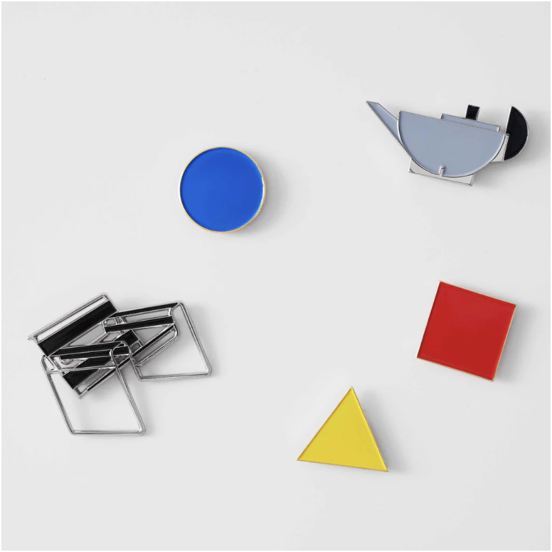 Magnet (lot de 3) - Pinpinpin - Basic forms in the Primary Bauhaus Colours