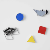 Magnet (lot de 3) - Pinpinpin - Basic forms in the Primary Bauhaus Colours