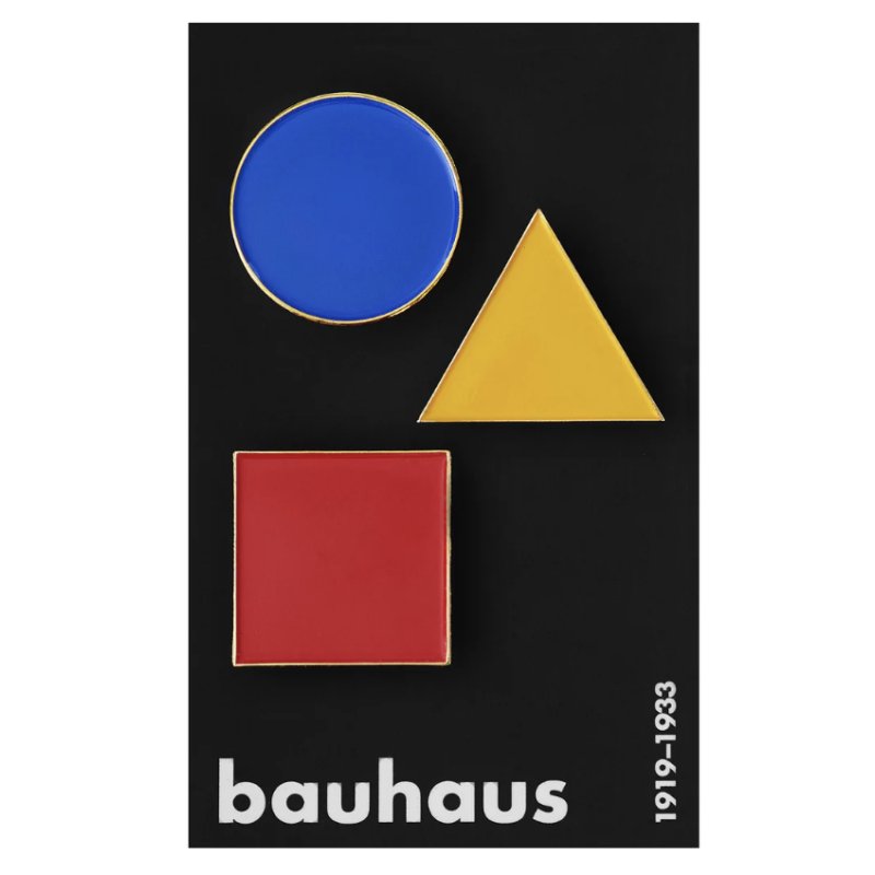 Magnet (lot de 3) - Pinpinpin - Basic forms in the Primary Bauhaus Colours