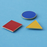Magnet (lot de 3) - Pinpinpin - Basic forms in the Primary Bauhaus Colours