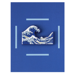 Magnet - Pinpinpin - the great wave off kanagawa