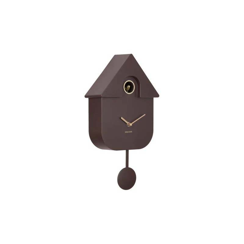 Pendule - present time - modern cuckoo - Oro Earth Brown