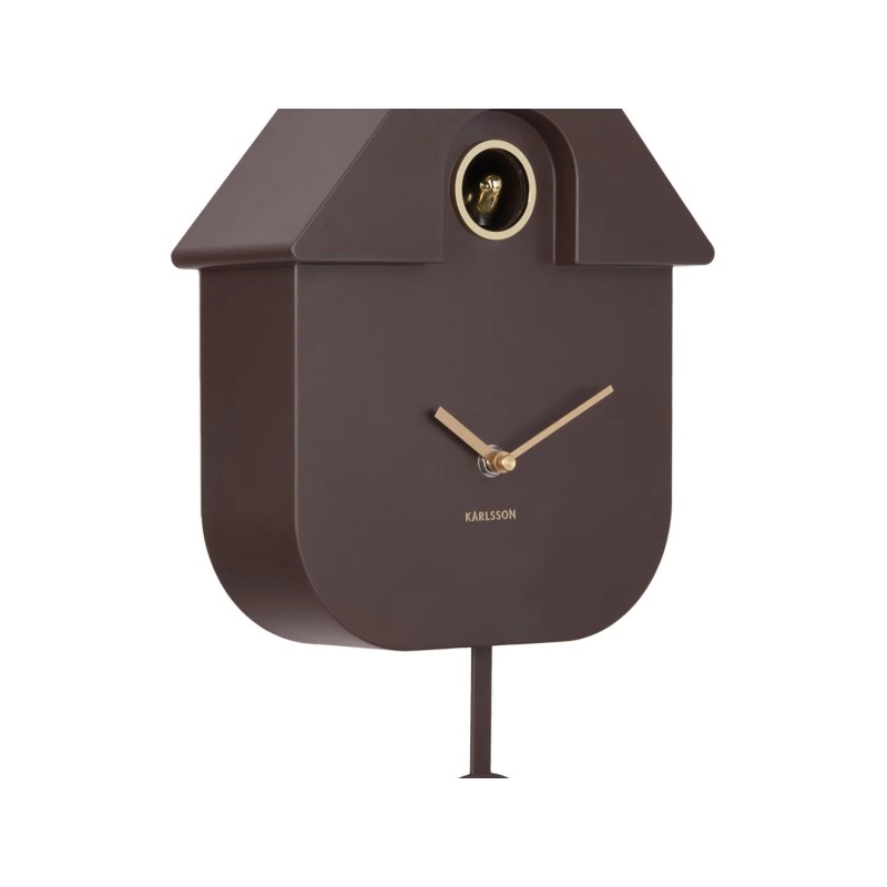 Pendule - present time - modern cuckoo - Oro Earth Brown