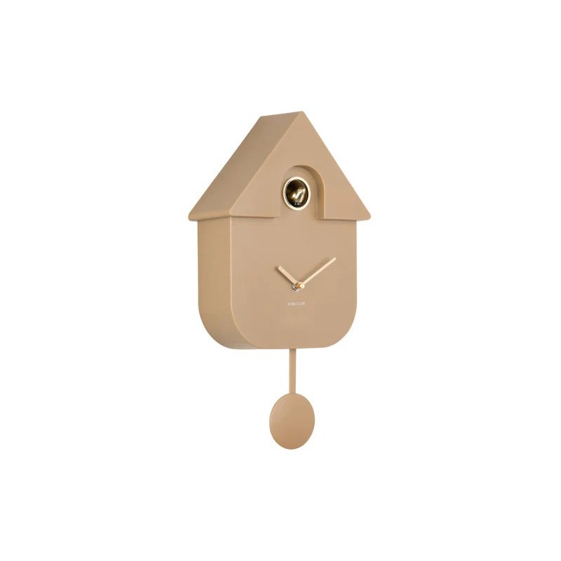 Pendule - present time - modern cuckoo - Oro moca brown
