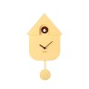 Pendule - present time - modern cuckoo -  soft Yellow