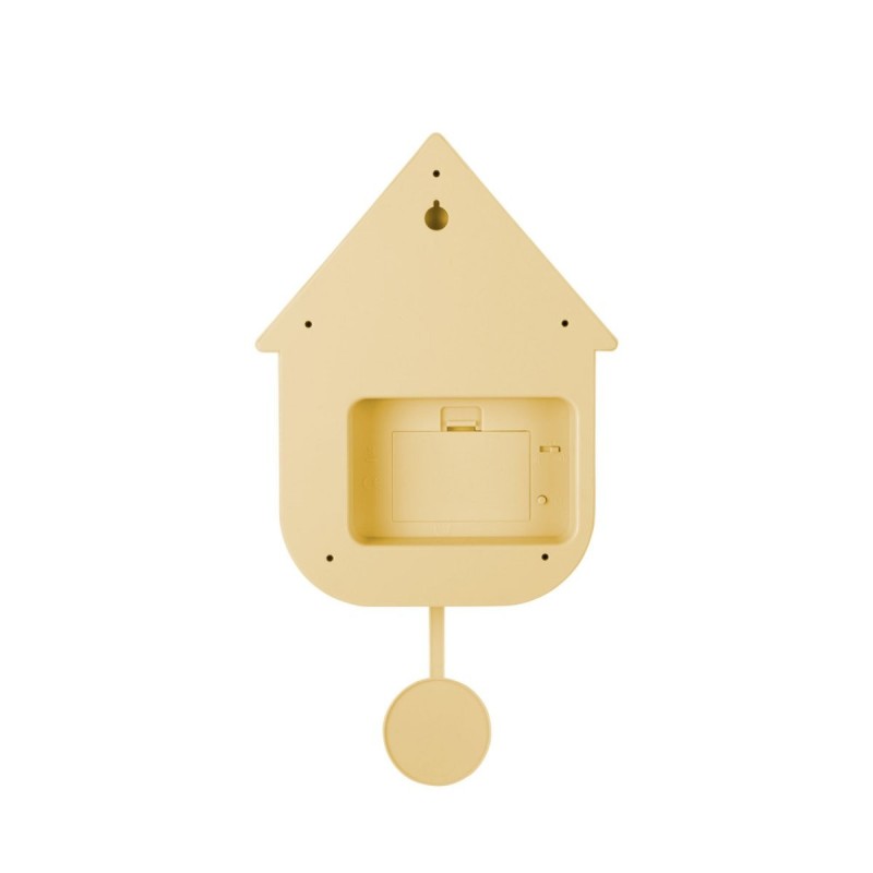 Pendule - present time - modern cuckoo -  soft Yellow