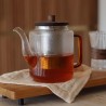 Théière Karl 1,2L - Ogo Living - verre borosilicate avec anse ambre