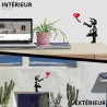 Kit mosaïques DIY en verre recyclé - kubbick - pixel art - big girl with balloon