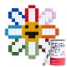 Kit mosaïques DIY en verre recyclé - kubbick - pixel art - Flower power