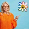 Kit mosaïques DIY en verre recyclé - kubbick - pixel art - Flower power