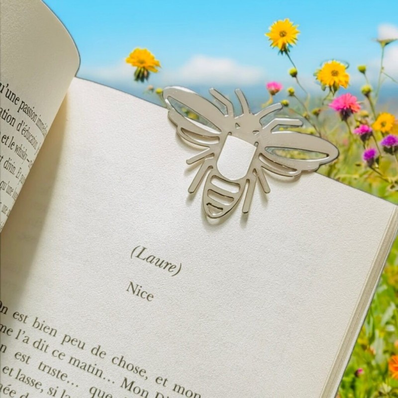 Marque-pages laiton - malangocha - abeille
