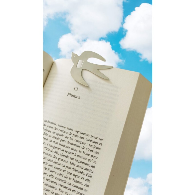 Marque-pages laiton - malangocha - hirondelle