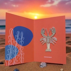Marque-pages laiton - malangocha - homard