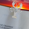 Marque-pages laiton - malangocha - homard