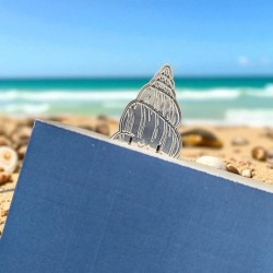 Marque-pages laiton - malangocha - coquillage