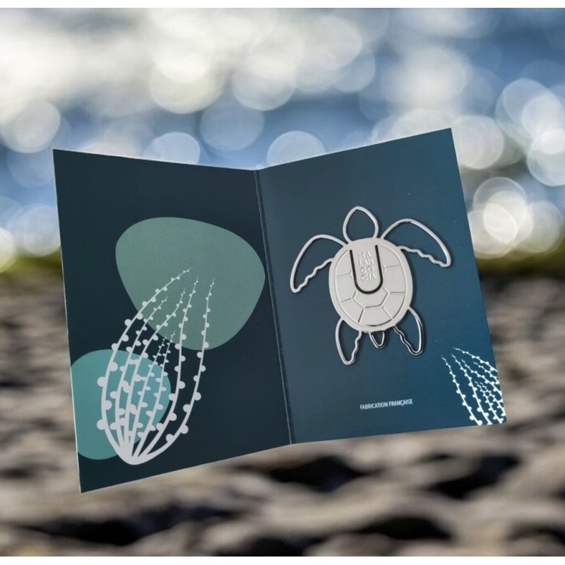 Marque-pages laiton - malangocha - tortue de mer