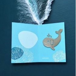 Marque-pages laiton - malangocha - baleine