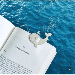 Marque-pages laiton - malangocha - baleine