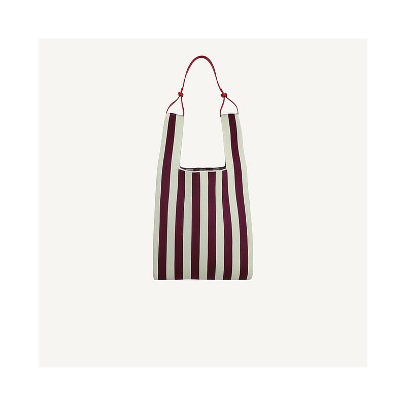 sac - sticky sis club - Market bag - knitted stripes - mist + fig