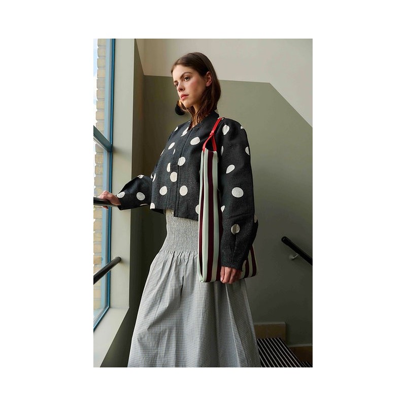 sac - sticky sis club - Market bag - knitted stripes - mist + fig