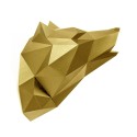 Trophée origami papier - assembli - loup