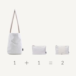 Sac shopping - Tinne+Mia - Feel good bag -  chicory coffee, brunette bombshell