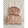 Trousse make up - Maison Augustin - zebre camel