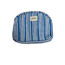 Trousse make up - Maison Augustin - stipe bleu
