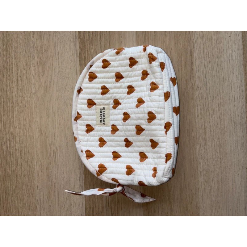 Trousse make up - Maison Augustin - Love cannelle