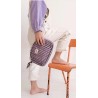 Trousse make up - Maison Augustin - stripe purple