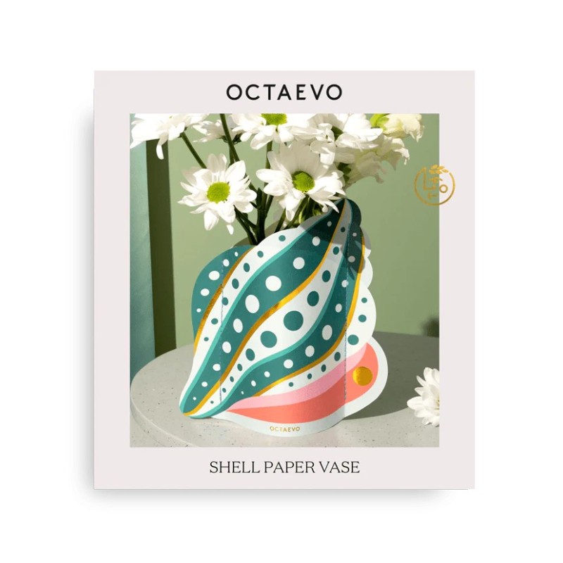 Mini couvre vase papier - octaevo - shell